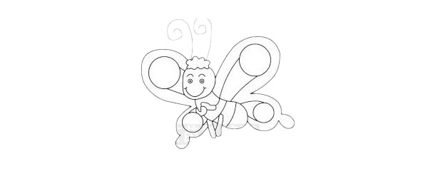 一组蝴蝶简笔画图片大全