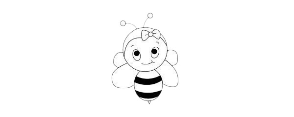 一组卡通蜜蜂简笔画 一组卡通蜜蜂简笔画