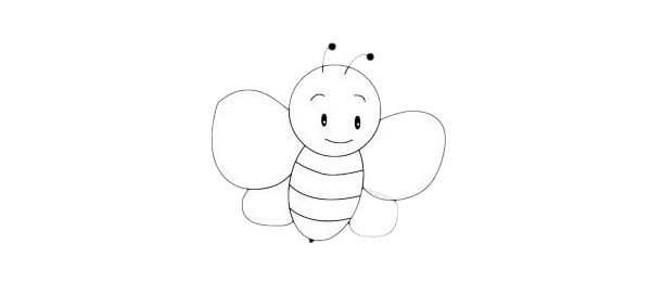 一组卡通蜜蜂简笔画 一组卡通蜜蜂简笔画