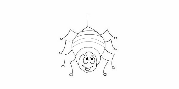 卡通蜘蛛简笔画画法
