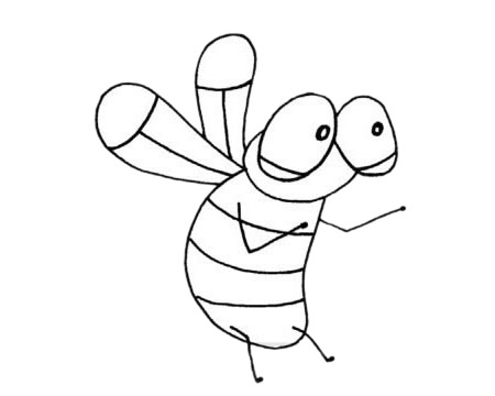 一组苍蝇简笔画图片大全(苍蝇简笔画上色)