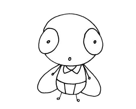 一组苍蝇简笔画图片大全