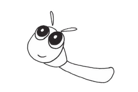 草蜢简笔画步骤教程