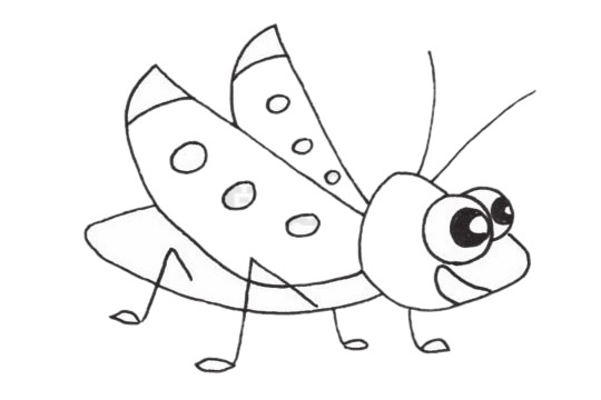 一组草蜢简笔画图片大全