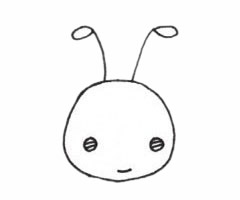 跳舞的蚂蚁简笔画