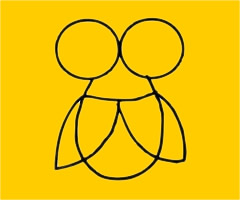 超简单的蝉简笔画步骤