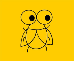 超简单的蝉简笔画步骤