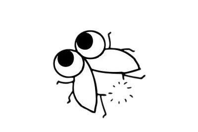 萤火虫简笔画图片大全