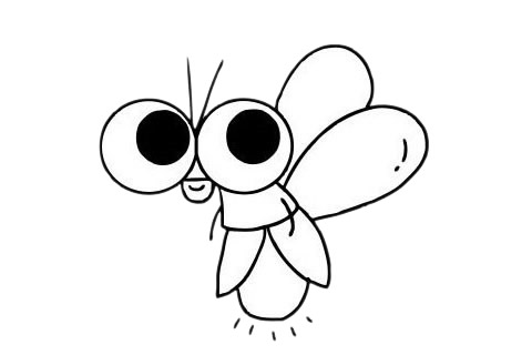 萤火虫简笔画图片大全