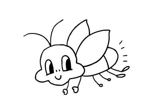 萤火虫简笔画图片大全