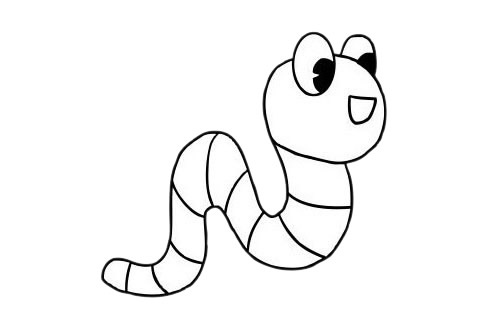 卡通蚯蚓简笔画图片大全