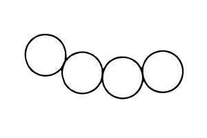 几个圈就能画出毛毛虫