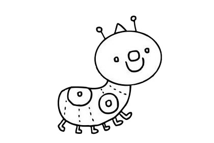 关于毛毛虫的简笔画大全