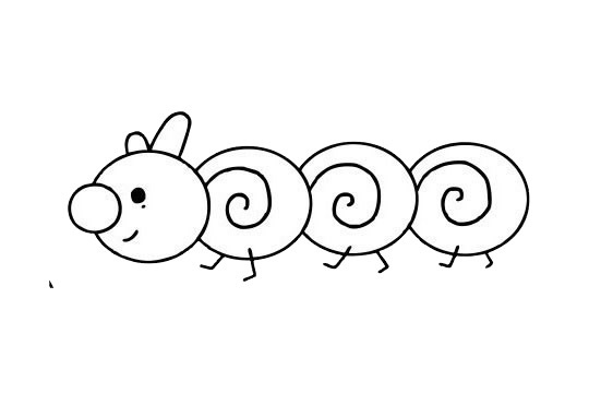 关于毛毛虫的简笔画大全
