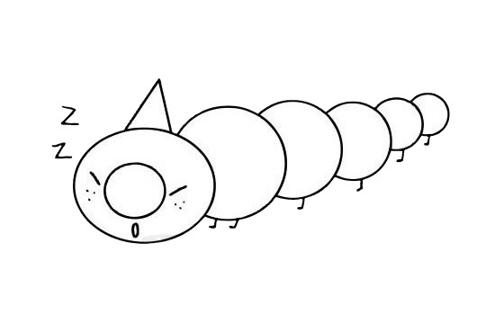 关于毛毛虫的简笔画大全