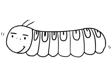 关于毛毛虫的简笔画大全