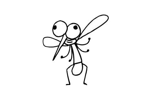 一组关于蚊子的简笔画大全