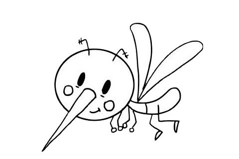 一组关于蚊子的简笔画大全