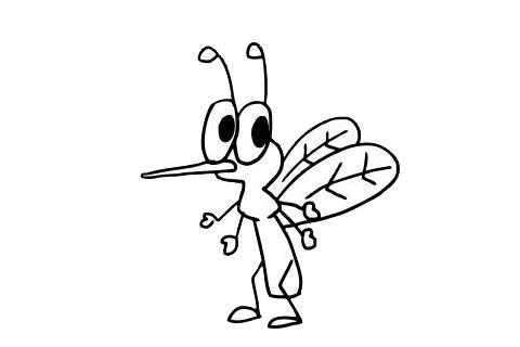 一组关于蚊子的简笔画大全
