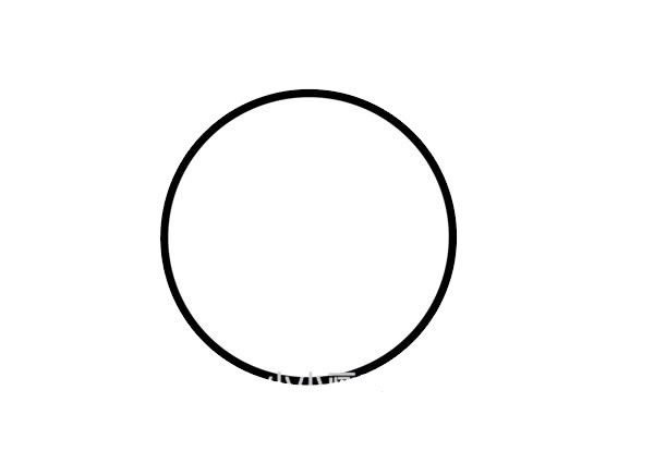 几个圈就能画出七星瓢虫