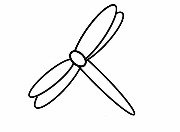 简单好看的蜻蜓简笔画