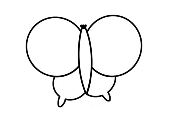 花枝招展的蝴蝶简笔画