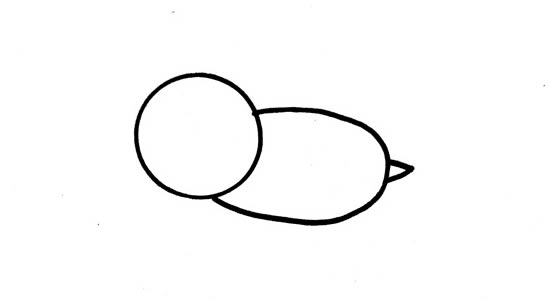 超简单一只蜜蜂简笔画