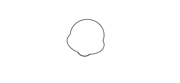 挥手的卡通蚂蚁简笔画