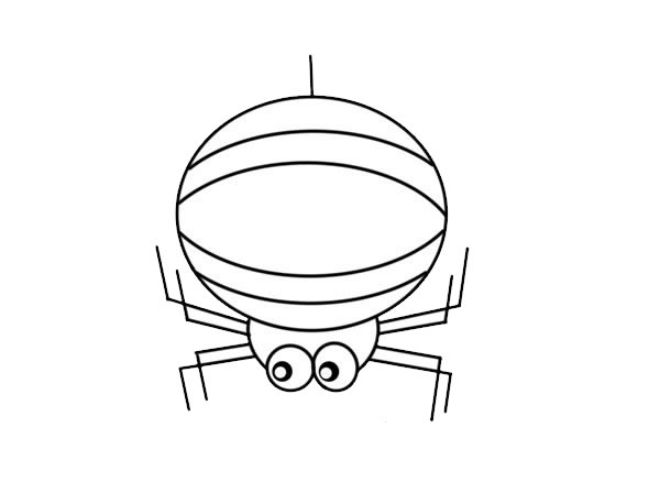 彩色的蜘蛛简笔画 彩色的蜘蛛简笔画