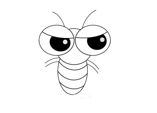 威猛的螳螂简笔画