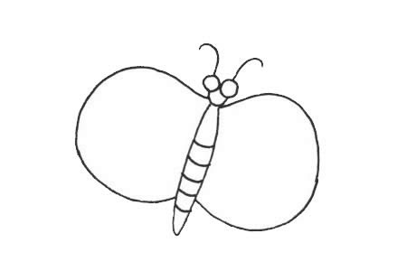 蝴蝶简笔画的简单画法