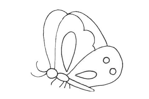 一组简单的蝴蝶儿童画