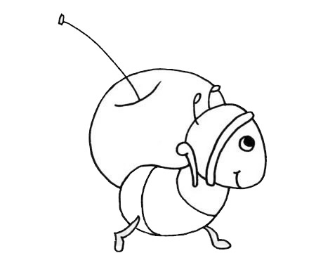 一组简单的蚂蚁儿童画