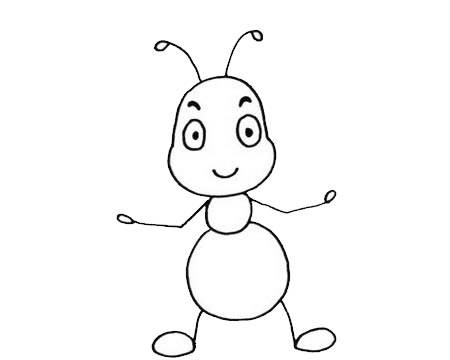 一组简单的蚂蚁儿童画