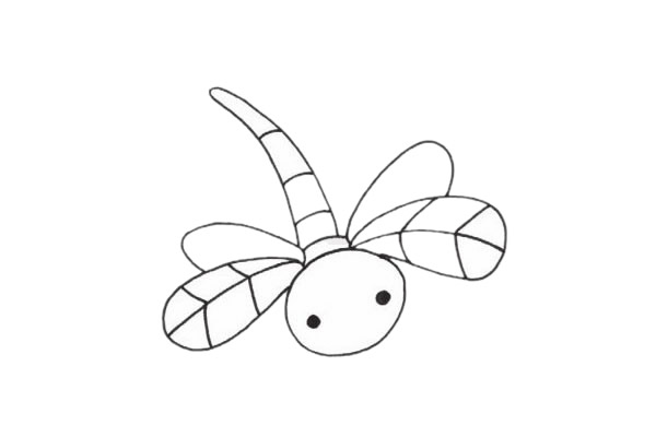 非常简单的大头蜻蜓简笔画 非常简单的大头蜻蜓简笔画