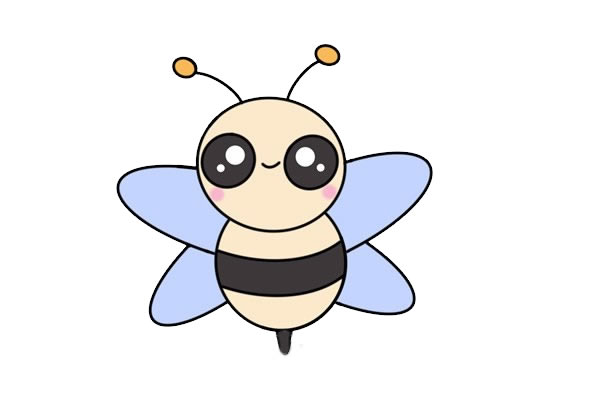 大眼睛蜜蜂卡通简笔画 大眼睛蜜蜂卡通简笔画