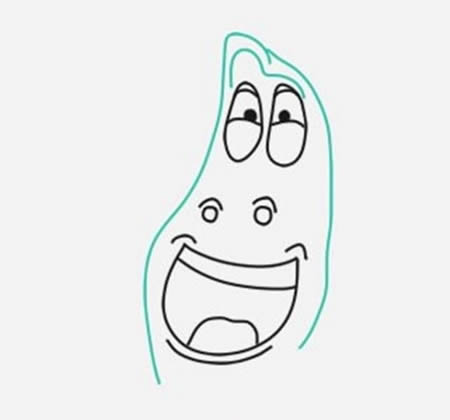 爆笑虫子简笔画