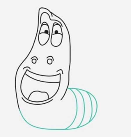 爆笑虫子简笔画