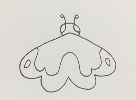 飞蛾的简笔画步骤