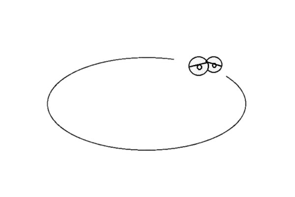 卡通蛆简笔画步骤