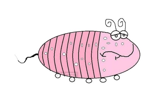 卡通蛆简笔画步骤