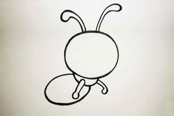 采蜜的小蜜蜂简笔画