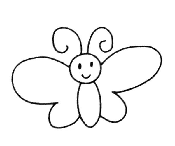 6款卡通蝴蝶简笔画大全(蝴蝶卡通简笔画图片大全彩色)