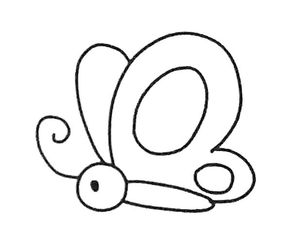 6款卡通蝴蝶简笔画大全 6款卡通蝴蝶简笔画大全