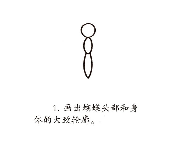 彩色卡通蝴蝶简笔画教程(卡通蝴蝶怎么画)