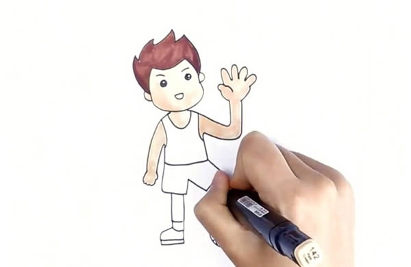 足球运动员简笔画 足球运动员简笔画