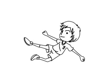 足球运动员简笔画步骤