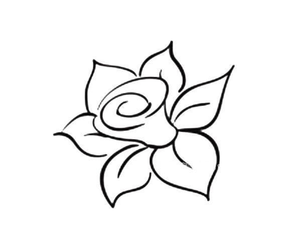 关于花瓣的儿童简笔画(10个花瓣的花简笔画)