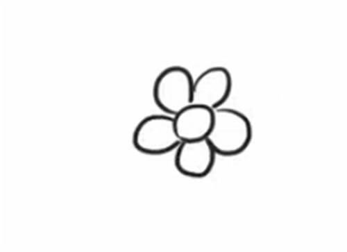 梅花简笔画步骤教程