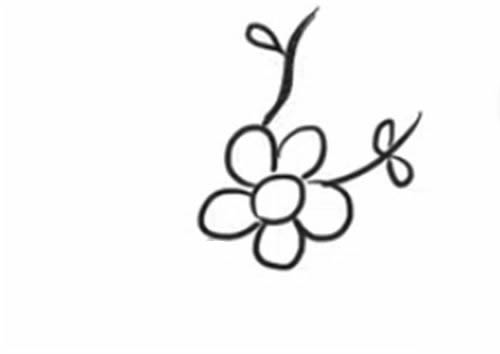 梅花简笔画步骤教程